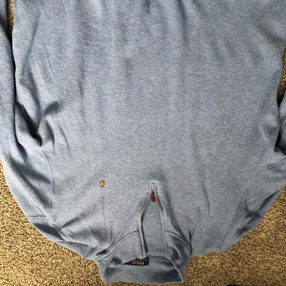 men’s polo Qtr zip